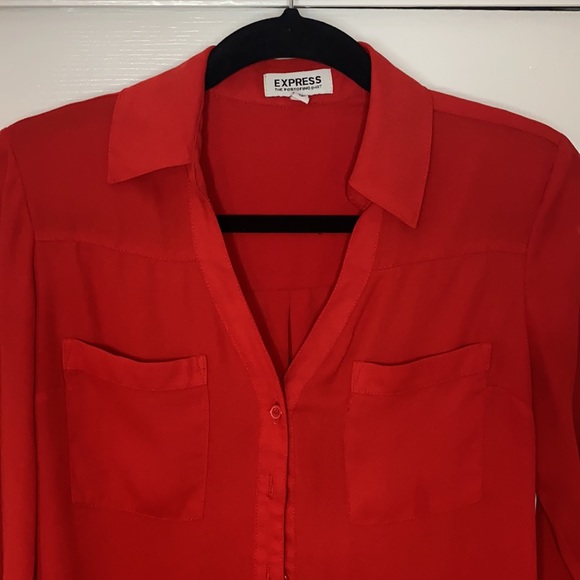 Express Red shirt size XS - Picture 2 of 2
